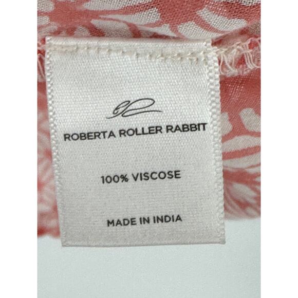 Roberta Roller Rabbit Pink Sleeveless Blouse Daisy Print Bohemian Summer S - Picture 5 of 8